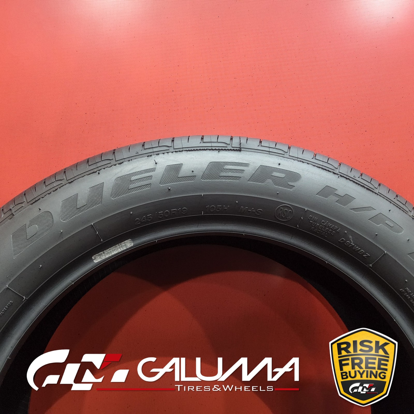 Set of 2 Tires Bridgestone Dueler H/P Sport AS RFT ★ Run Flat XL 245/50R19 93999