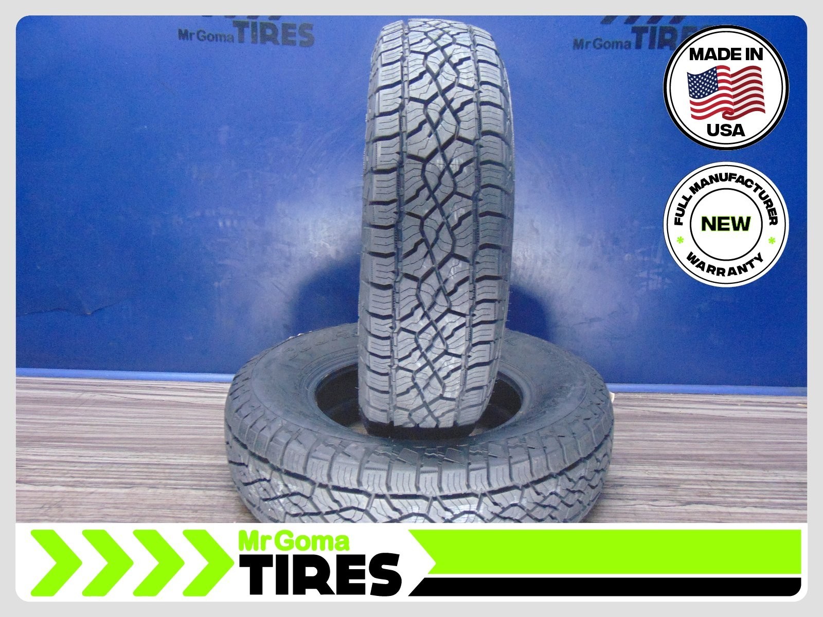 2 BRAND NEW 225/75R16 MASTERCRAFT COURSER TRAIL TIRES 104T 2257516