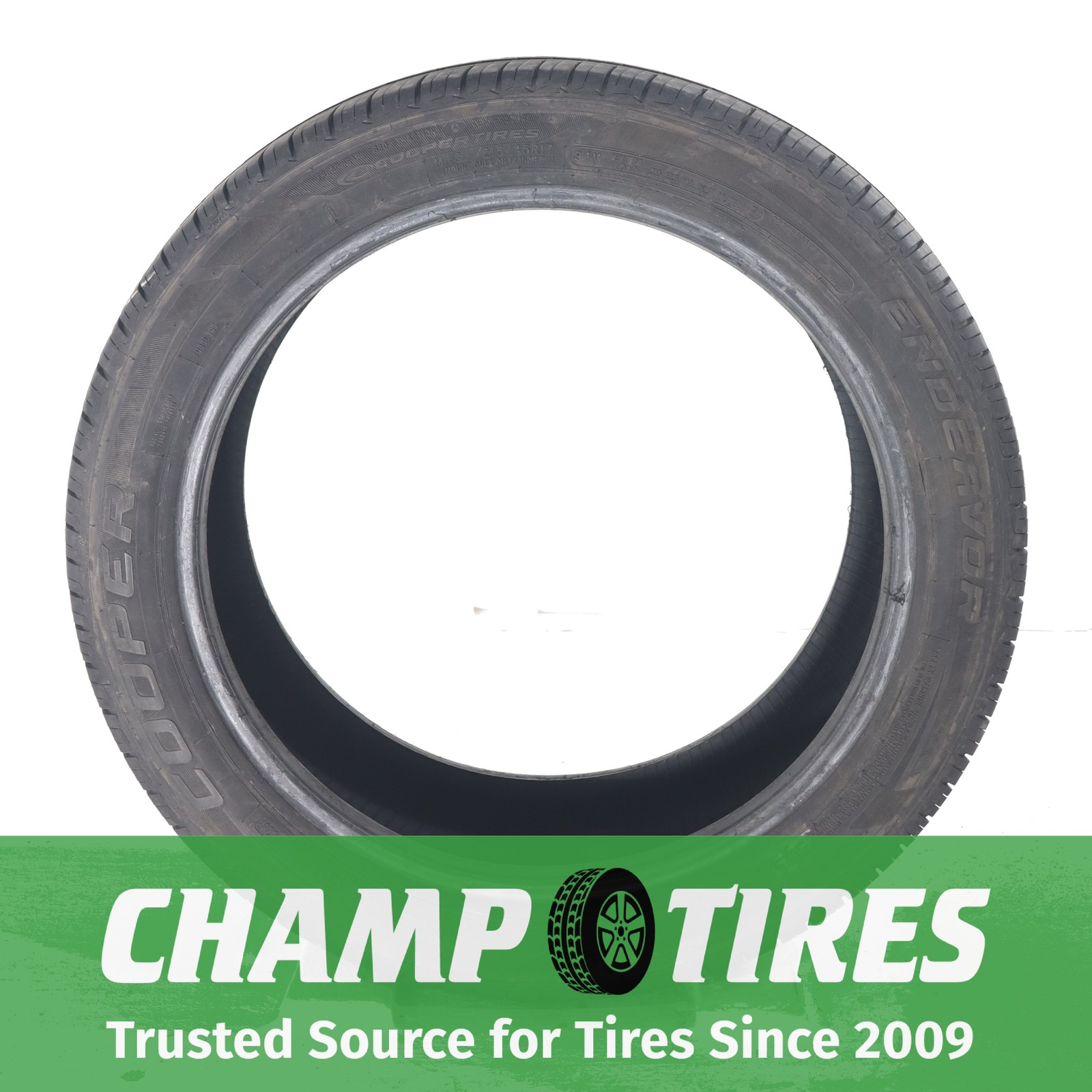 Set Of 4 P215/45R17 Cooper Endeavor 91 V Used 8/32nds