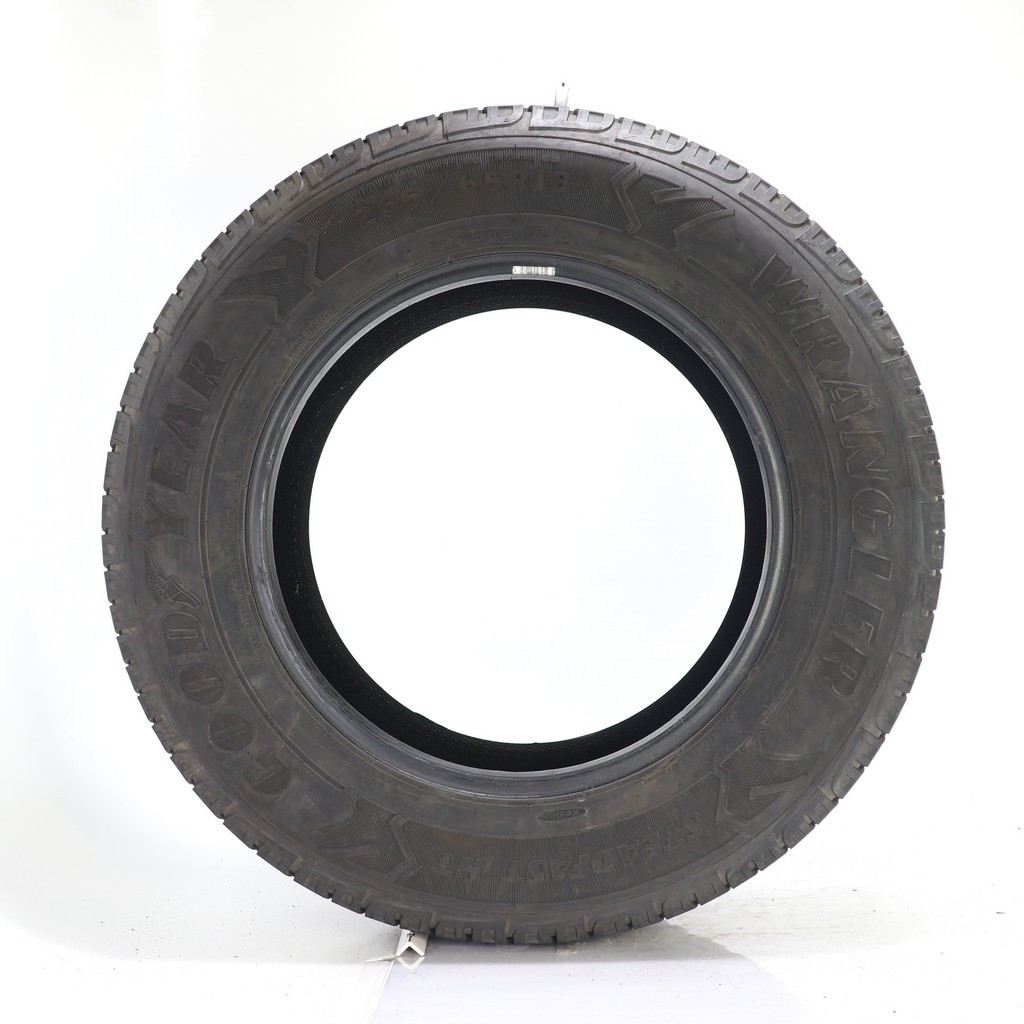Set of (4) Used 265/65R18 Goodyear Wrangler Steadfast HT Kevlar 114T – 7-8/32