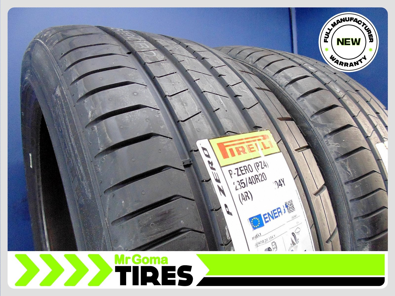 2 New Pirelli P Zero PZ4 AR 285/40R20 104Y Tires Alfa Romeo Spec