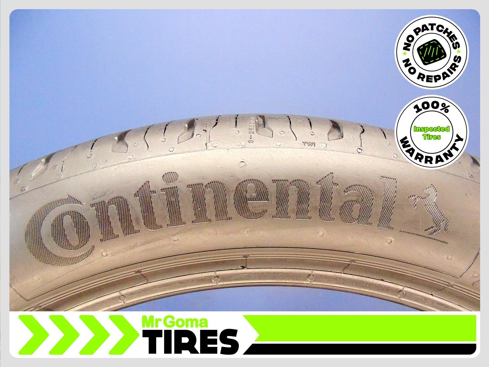 1 CONTINENTAL ECOCONTACT 6 SSR RFT XL 225/45R19 USED TIRE 7.3/32 TREAD 96W