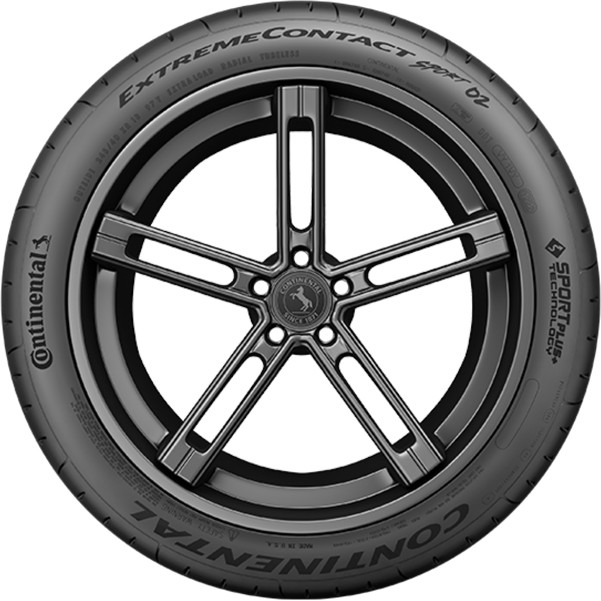 (QTY 2) 275/30ZR19 Continental Extreme Contact Sport 02 96Y XL Black Wall Tires