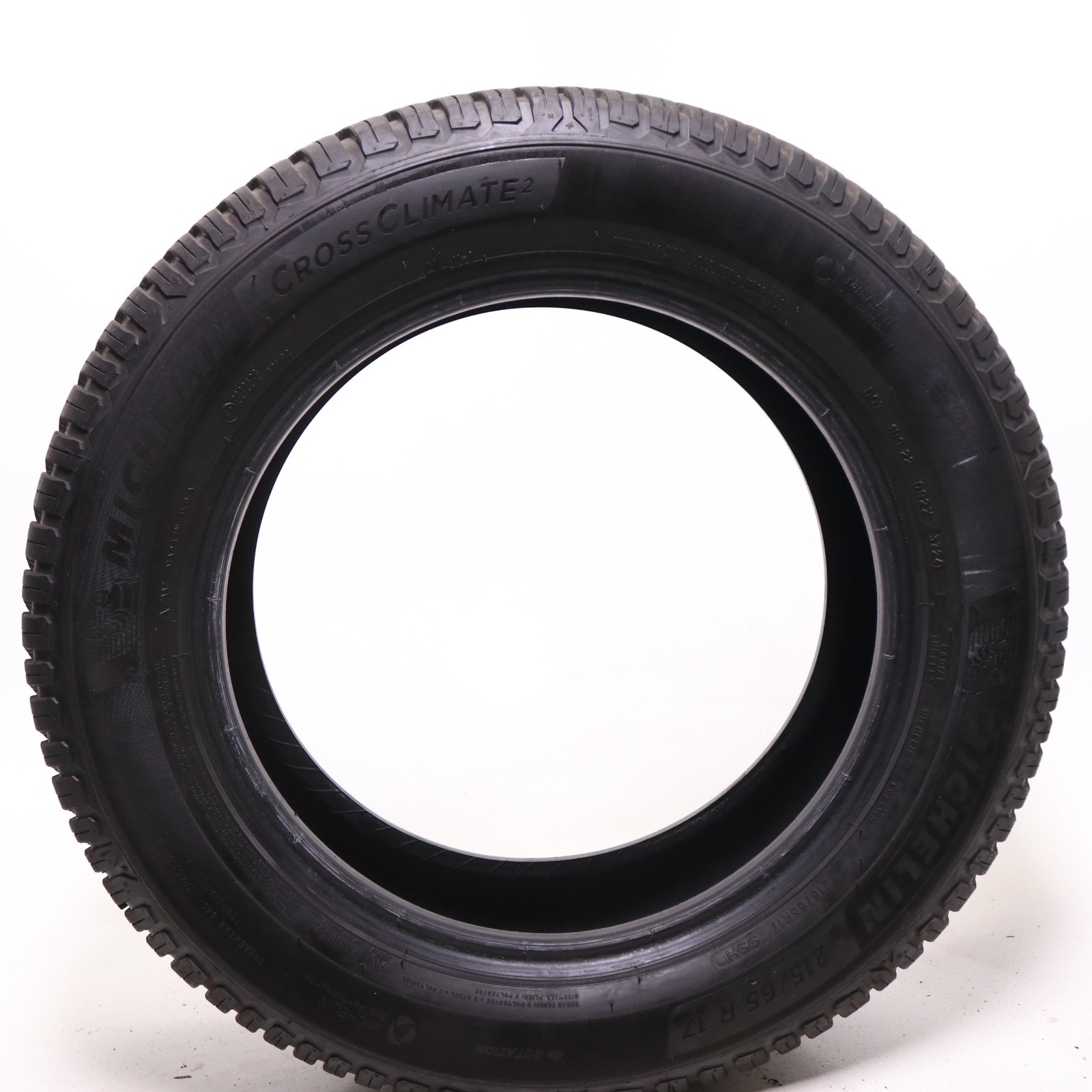 Set of 4 Used 215/65R17 Michelin CrossClimate 2 – 99H – 8.5-9.5/32