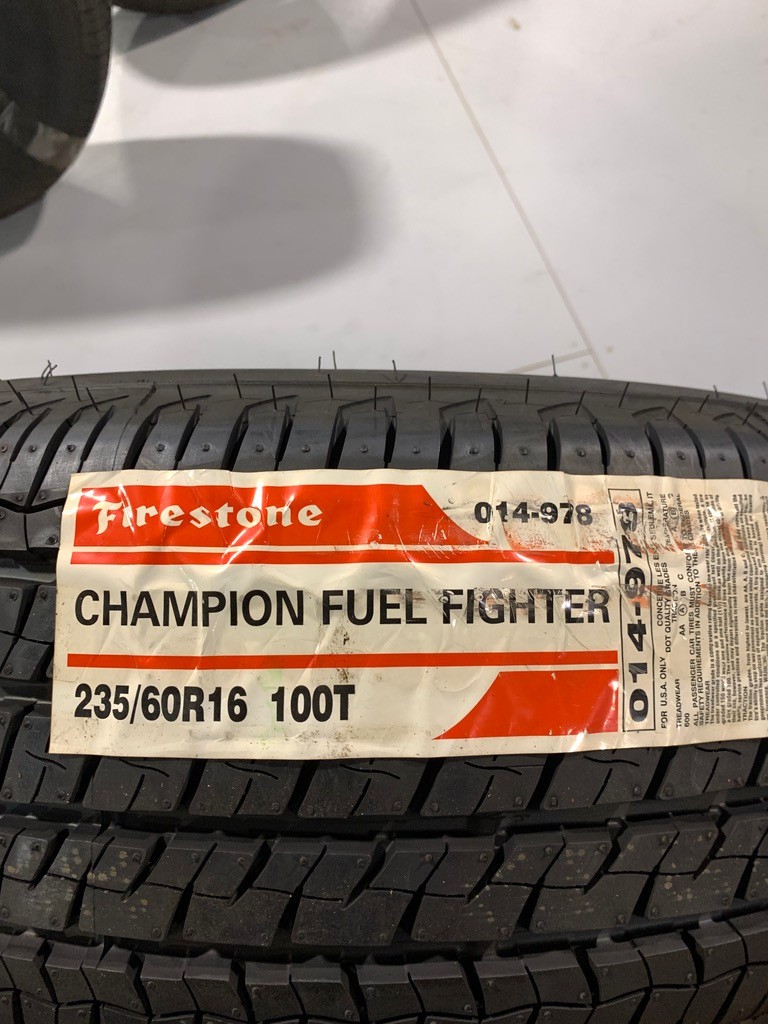 2 New 235 60 16 Firestone Champion Fuel Fighter All Season Tires
