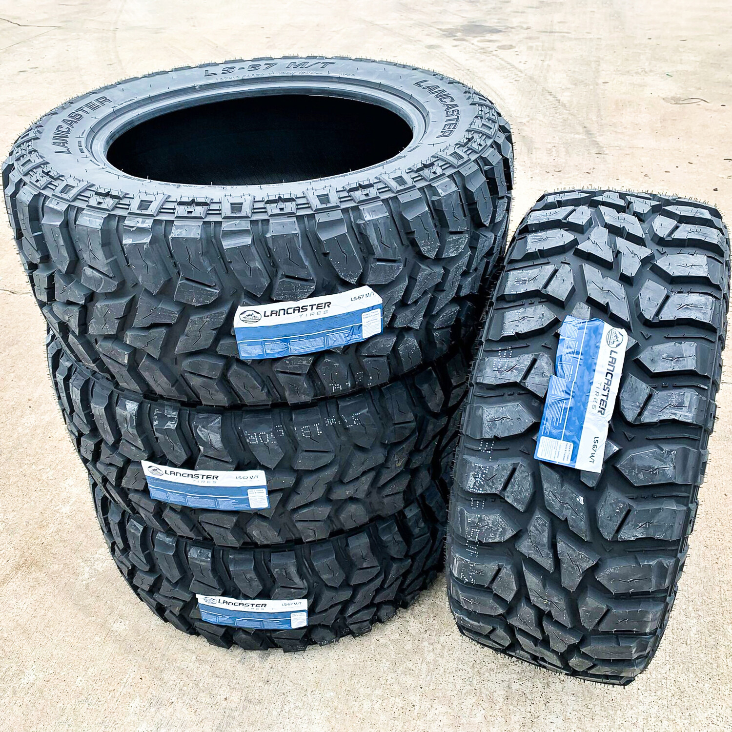 4 Tires Lancaster LS-67 M/T LT 285/55R20 Load E 10 Ply MT Mud