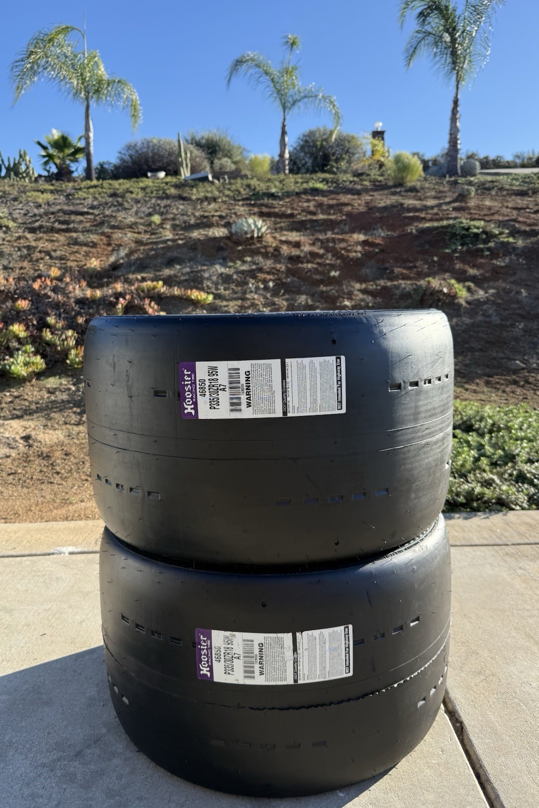 Set of TWO BRAND NEW 335/30ZR18 95W Hoosier A7 Racing Tires Slicks P335/30ZR18