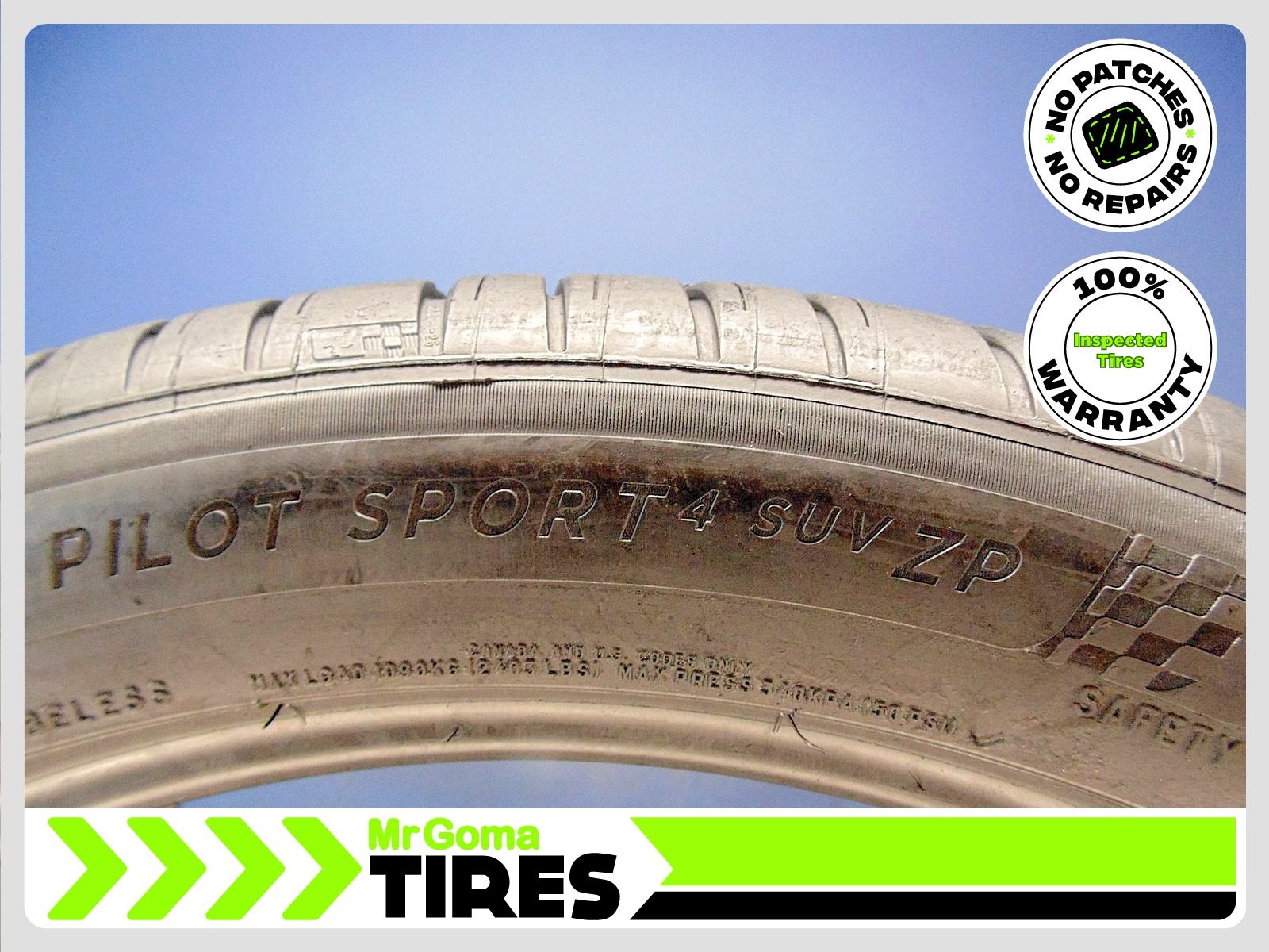 1 MICHELIN PILOT SPORT 4 SUV ZP RSC RFT 315/35R22 USED TIRE 6.3/32 TREAD RUNFLAT