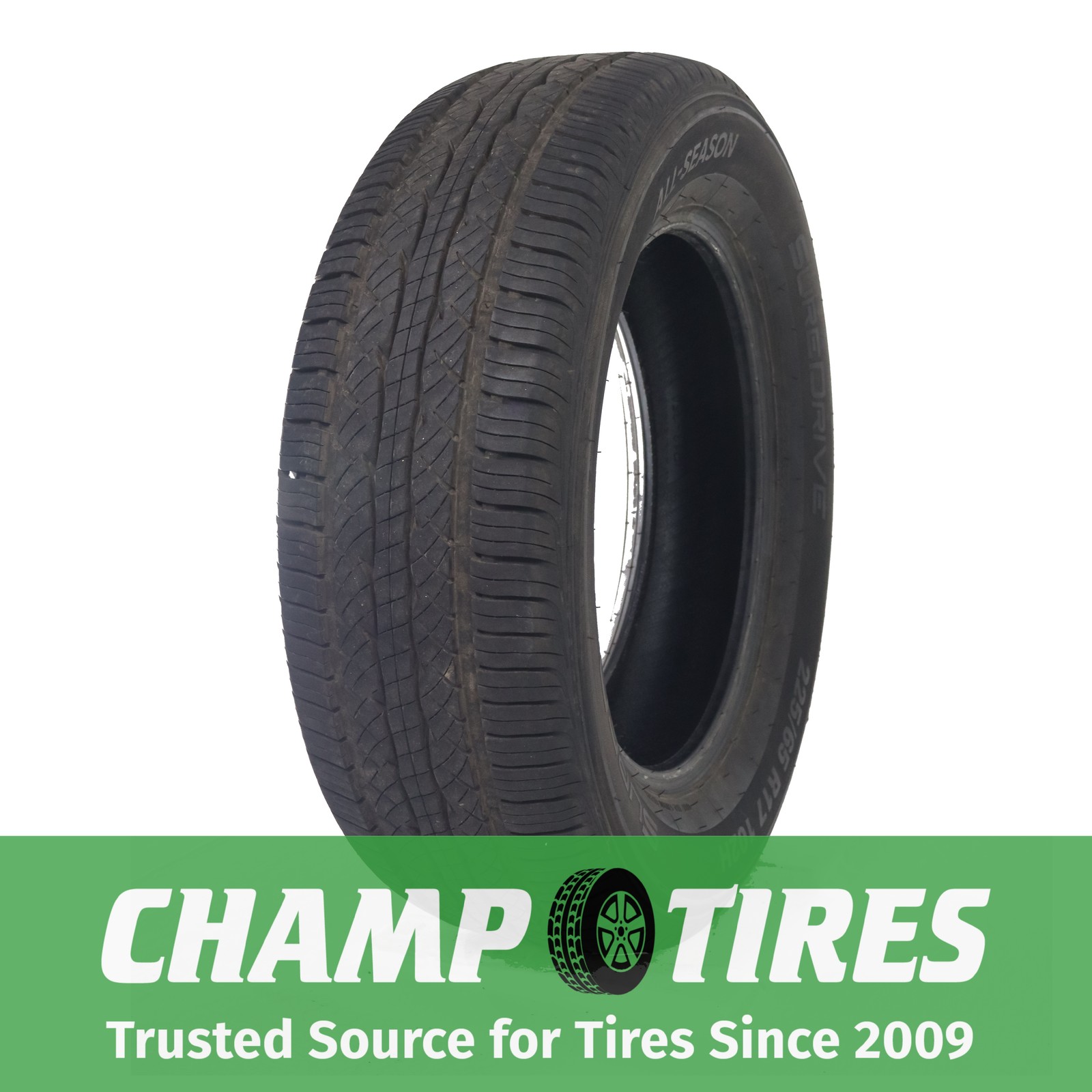Set Of 4 P225/65R17 Suredrive All-Season 102 H Used 9/32nds