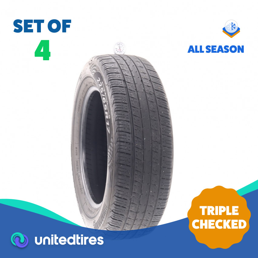 Set of (4) Used 225/65R17 Mohave Crossover CUV 102H – 6.5-7/32