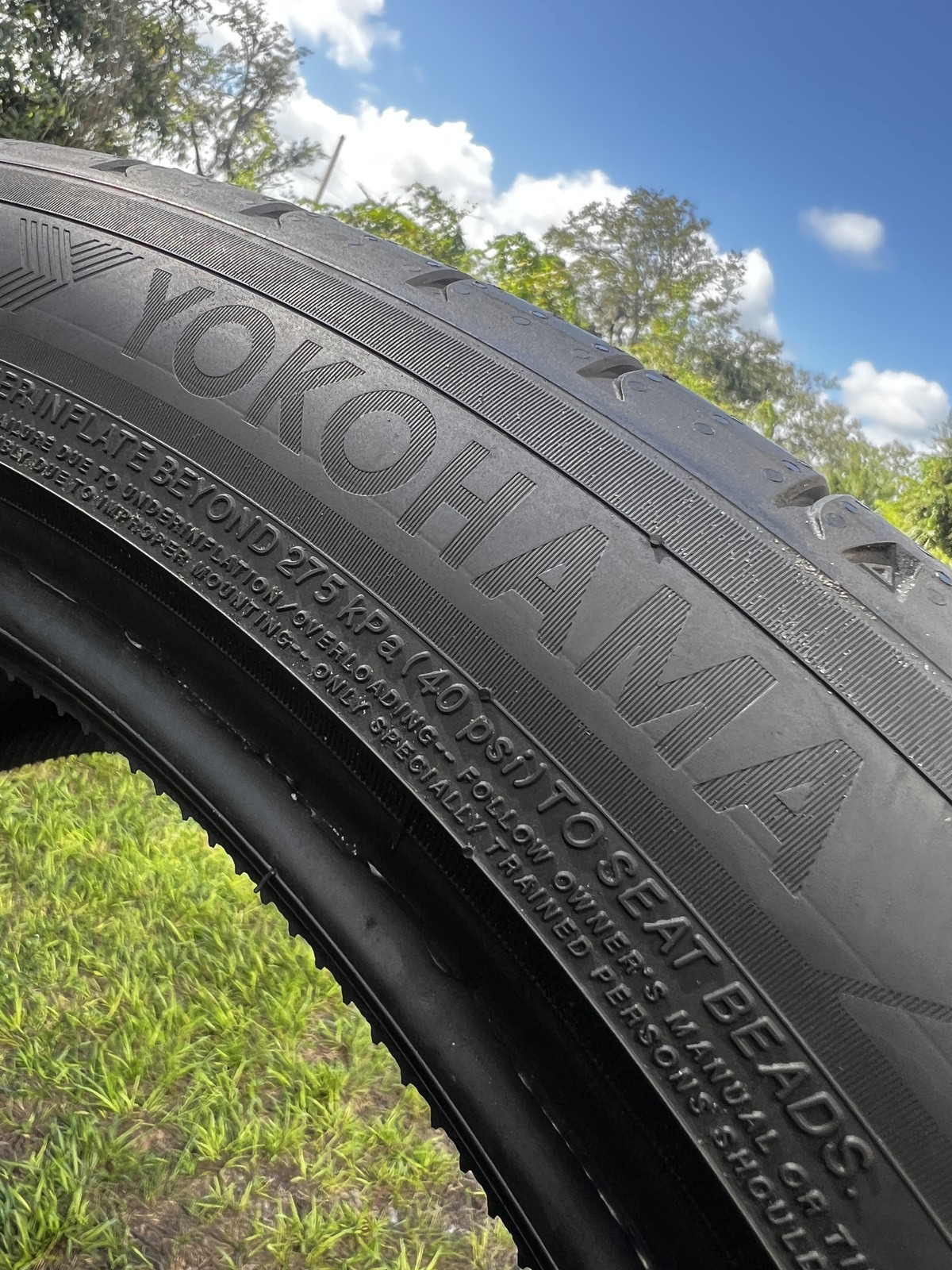 1 Tire Yokohama Advan Sport V107 ★ BMW I 315/35R22 111Y DOT.3923 7/32