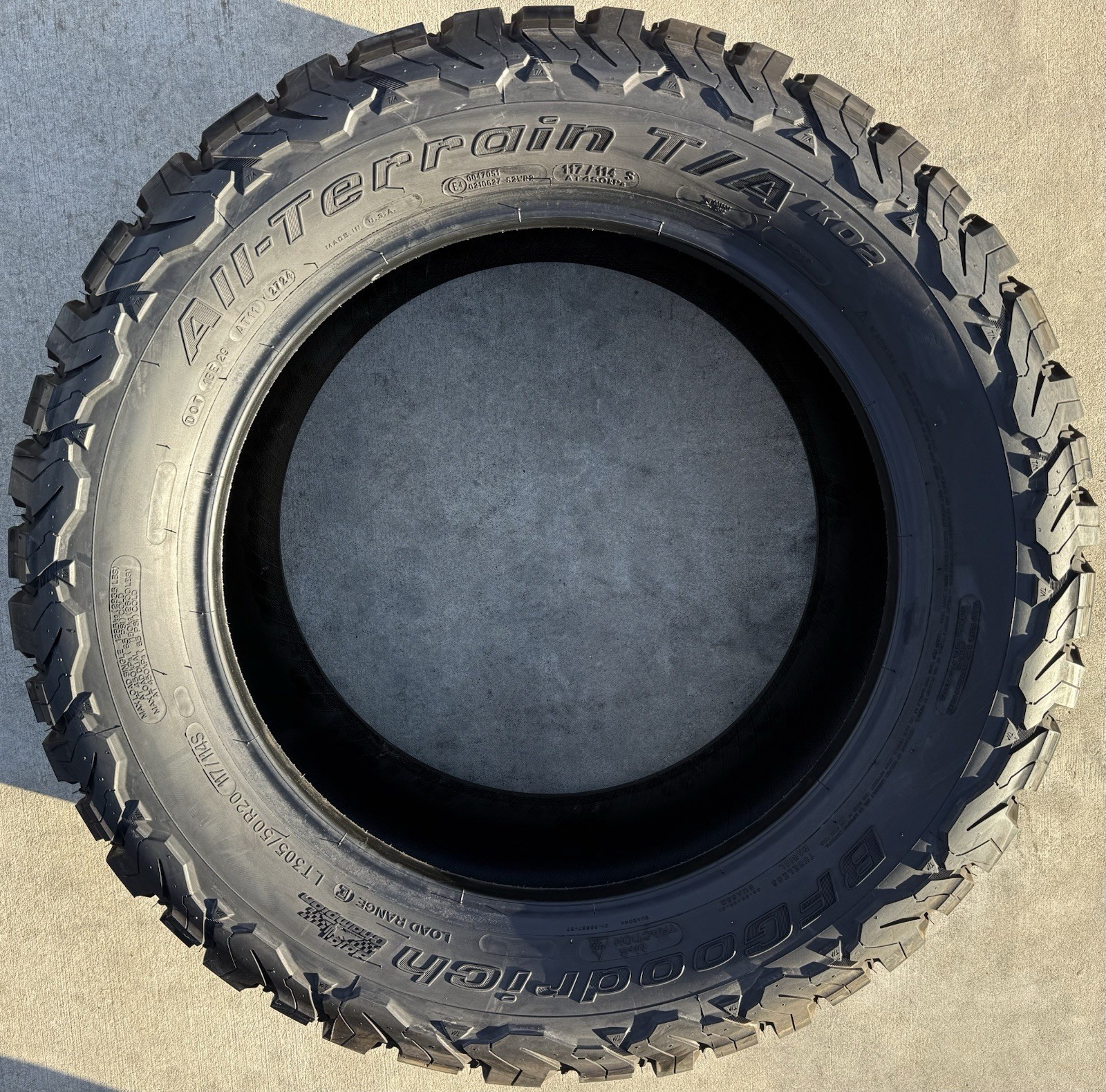 4 NEW LT305/50R20 117/114S BF Goodrich BFG All-Terrain T/A KO2 Tires 305/50R20
