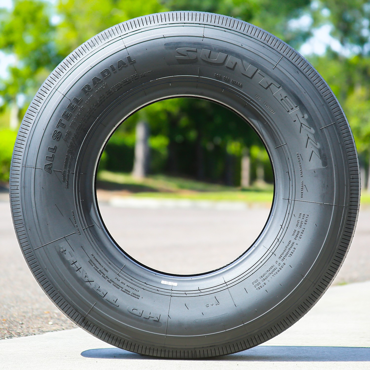 4 Tires Suntek HD Trail + All Steel ST 235/80R16 Load H 16 Ply Trailer