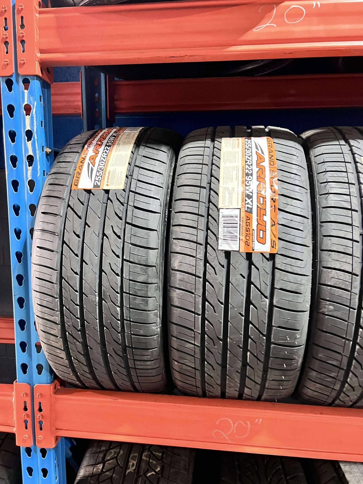 255/30/22 Arroyo grand Sport A/S All Season Brand New Set of (4)