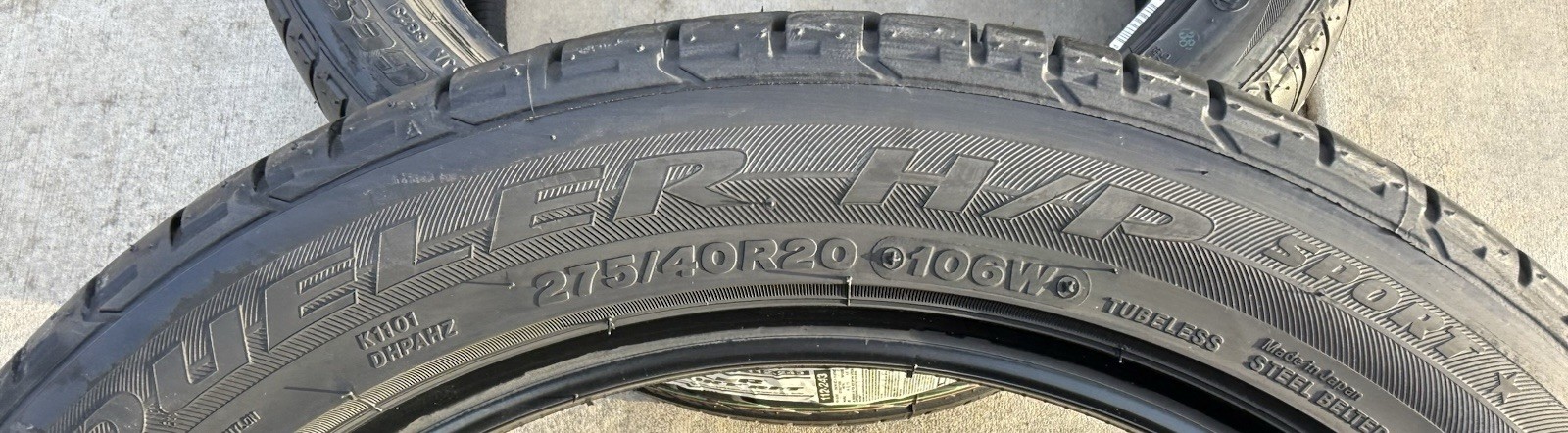4X NEW Bridgestone Dueler H/P Sport RFT BMW Run Flat 2X 275/40R20 & 2X 315/35R0