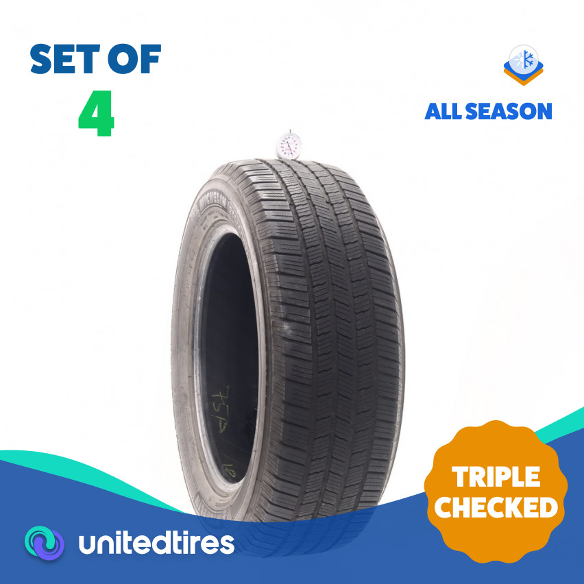 Set of (4) Used 235/60R18 Michelin Defender LTX M/S 107H – 6-7.5/32