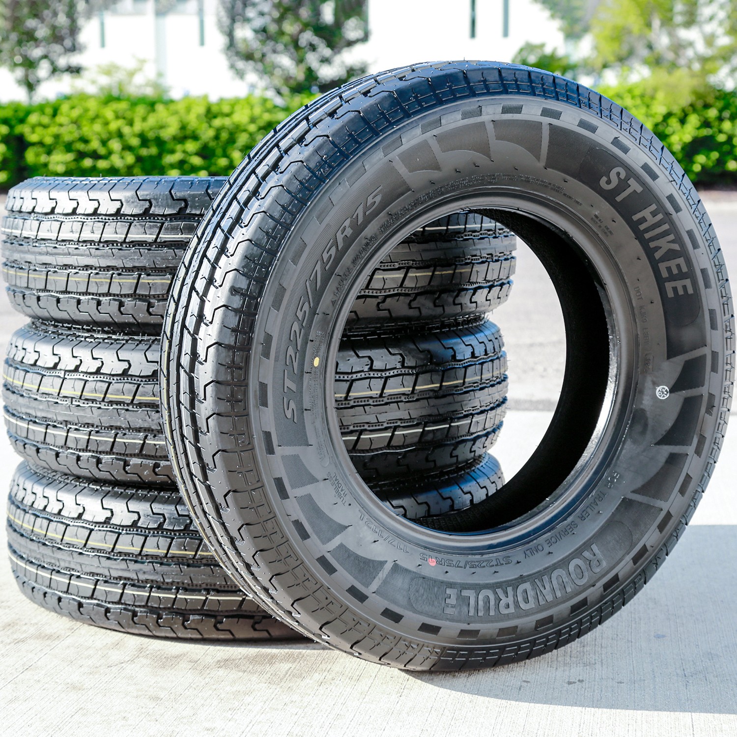 Tire Roundrule ST Hikee Semi Steel ST 225/75R15 Load E 10 Ply Trailer