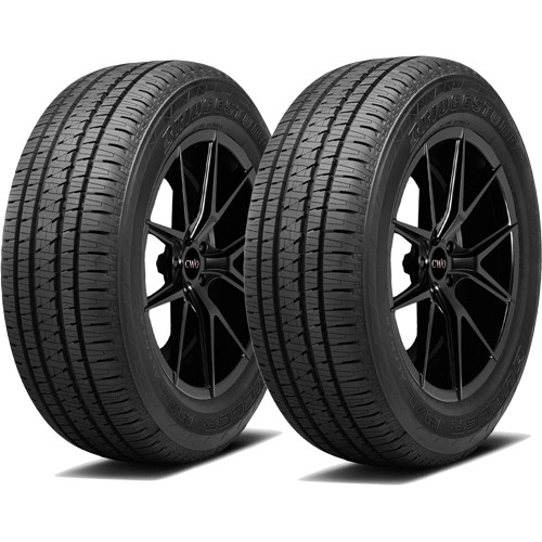 (QTY 2) P275/55R20 Bridgestone Dueler H/L Alenza Plus 111H SL Black Wall Tires