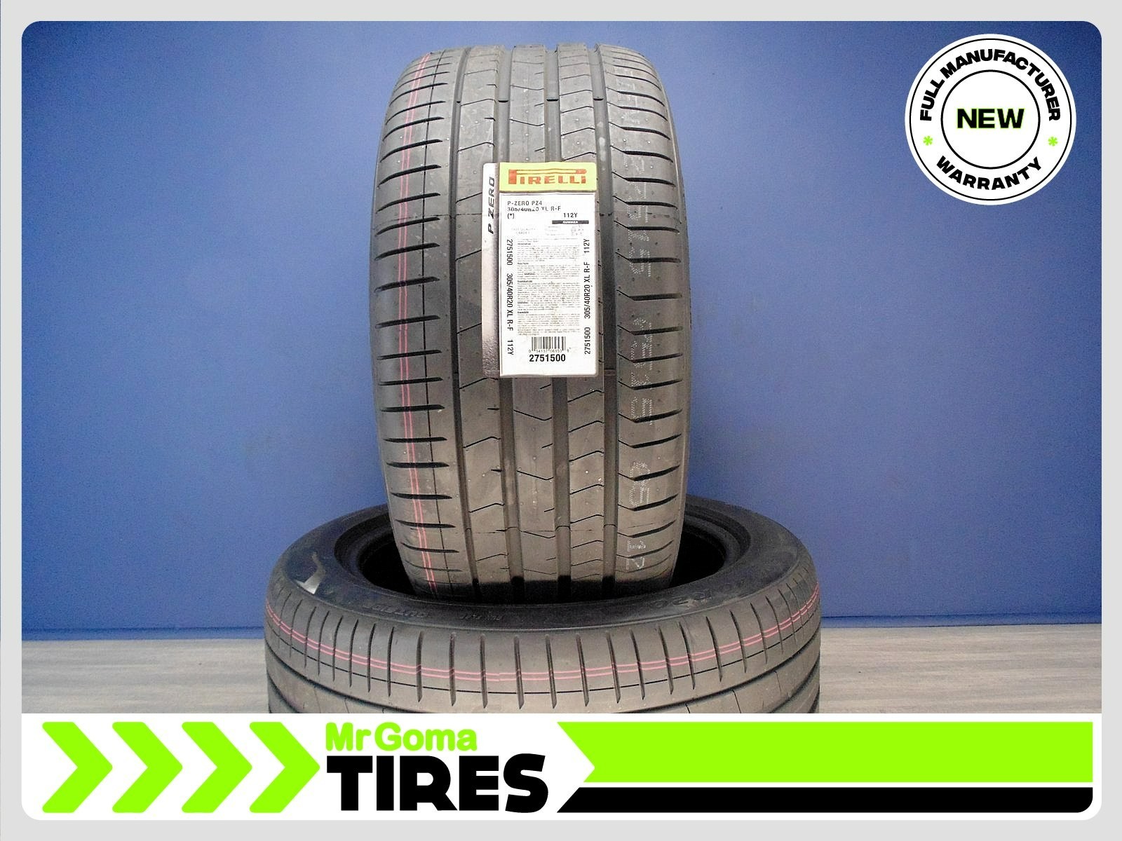 2 BRAND NEW TIRES PIRELLI P ZERO TM PZ4 RSC RFT XL 305/40R20 RUN FLAT 3054020