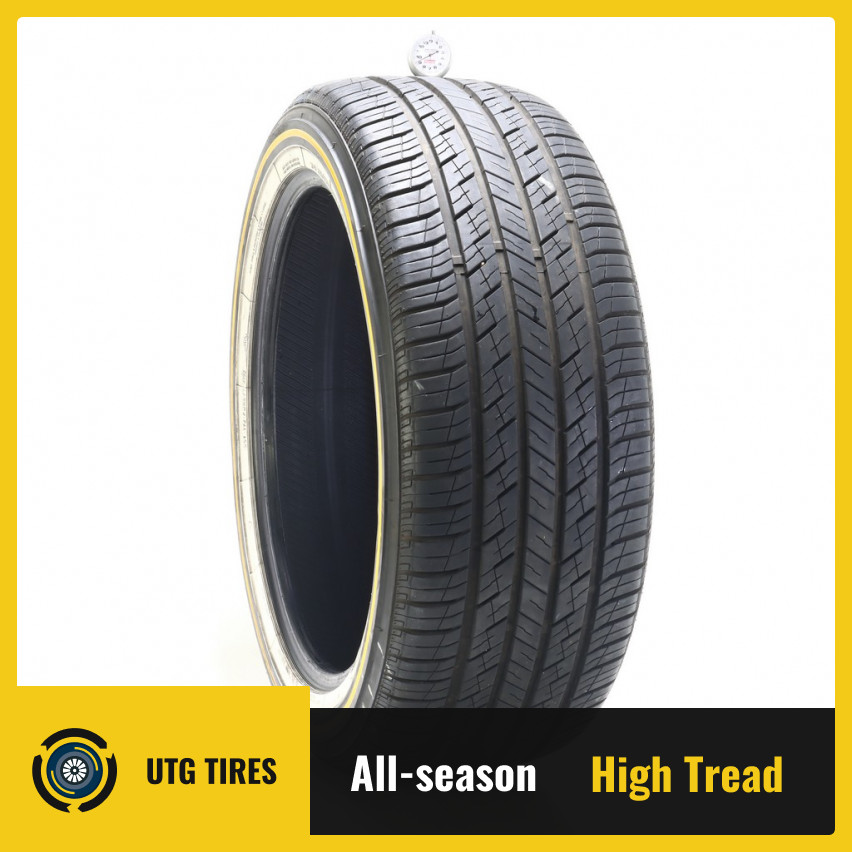 Used 285/45R22 Vogue Custom Built Radial SCT2 Gold/White 114H – 9/32