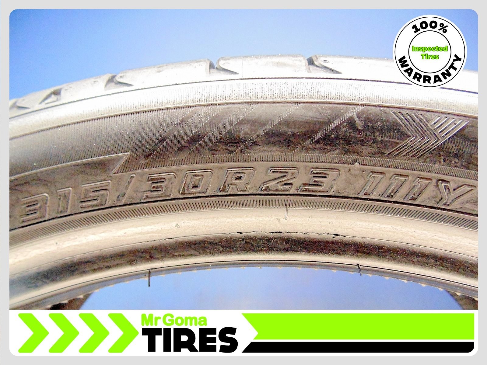 2 YOKOHAMA ADVAN SPORT V107 XL 315/30R23 USED TIRES 6.4/32 TRAED BMW X7 3153023