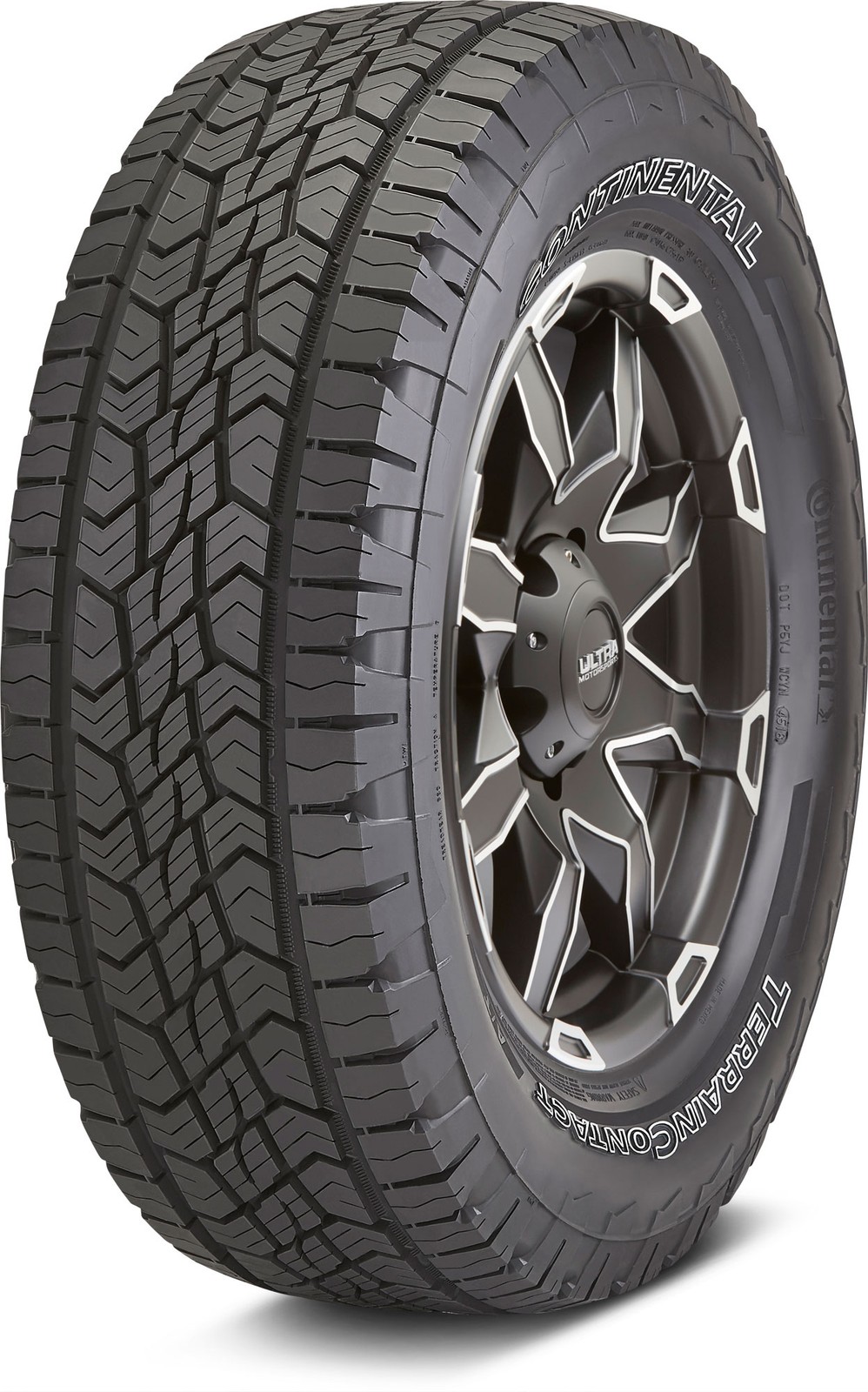 Set of 2 Continental TerrainContact A/T LT245/75R17/10 10-Ply 121S Tires 2457517