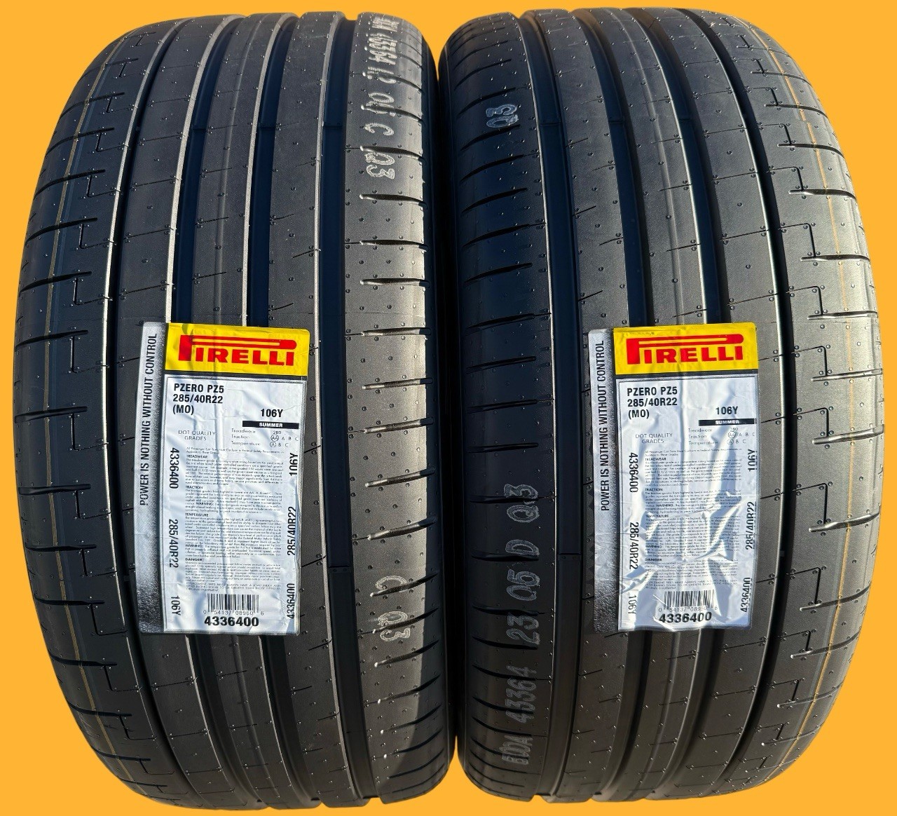 TWO BRAND NEW 285/40R22 Pirelli P Zero PZ5 MO Mercedes-Benz Tires 2854022