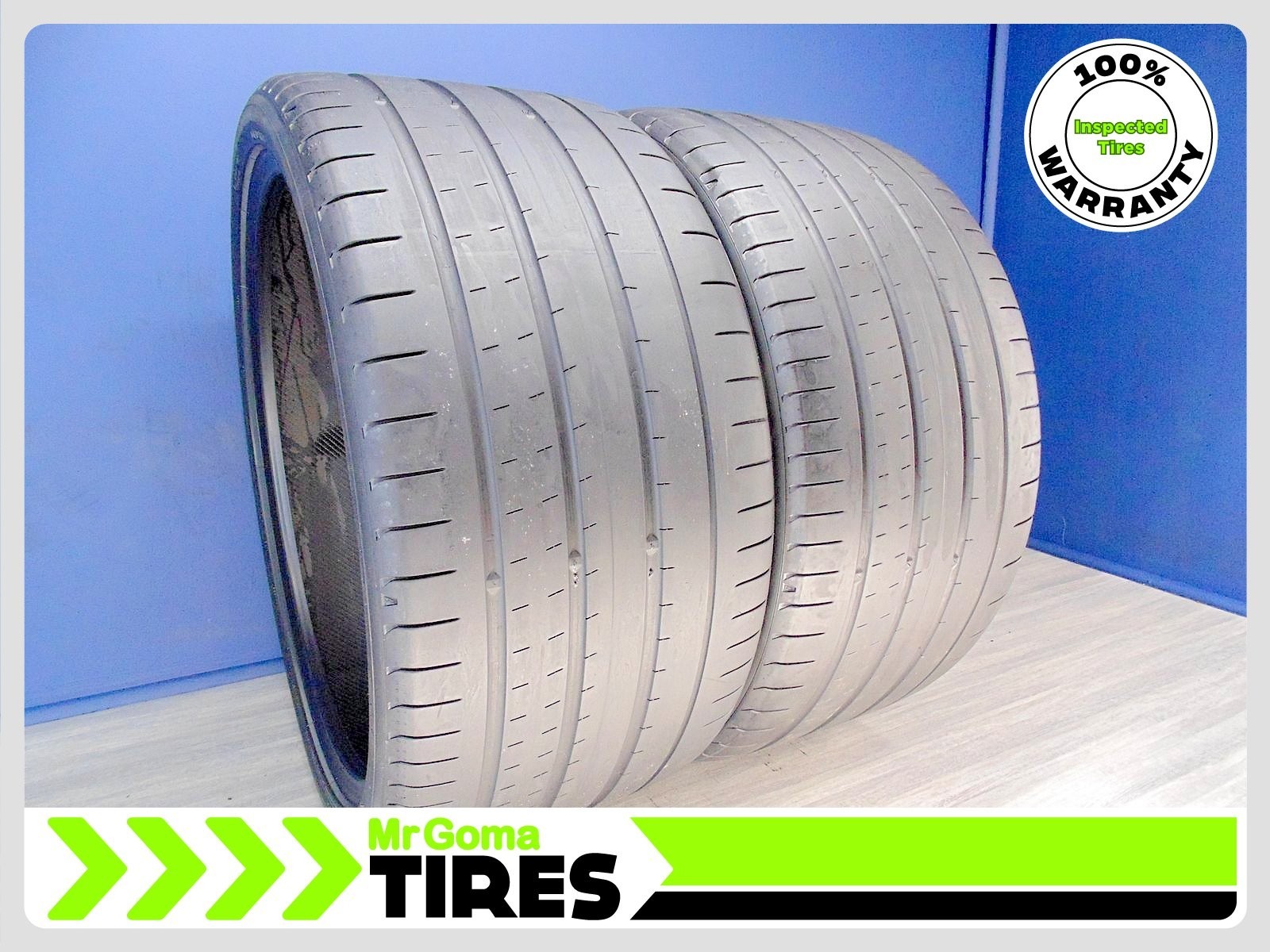 2 YOKOHAMA ADVAN SPORT V107 XL 315/30R23 USED TIRES 6.4/32 TRAED BMW X7 3153023