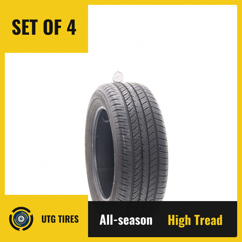 Set of (4) Used 215/55R16 Yokohama YK-GTX 97H – 9.5-11/32