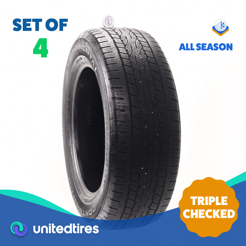 Set of (4) Used 275/60R20 Continental CrossContact LX20 115T – 6.5-7/32