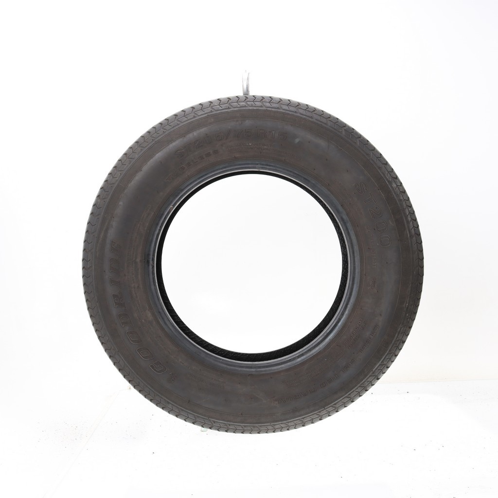 Set of (4) Used ST 205/75R15 Goodride ST200 101/97M – 6.5/32
