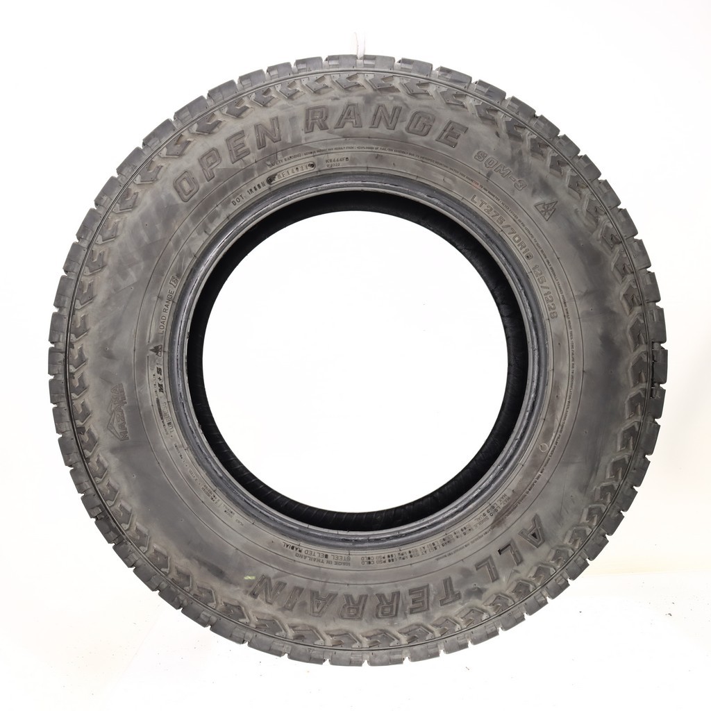 Set of (2) Used LT 275/70R18 Mazama Open Range A/T SQM-3 125/122S – 13.5/32