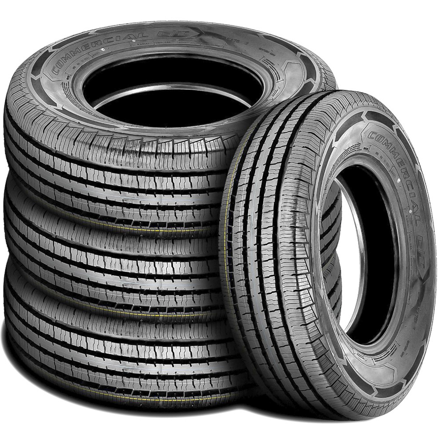 4 New Americus Commercial L/T 2x 215/85R16 E 10 Ply 2x 225/75R16 E 10 Ply Tires