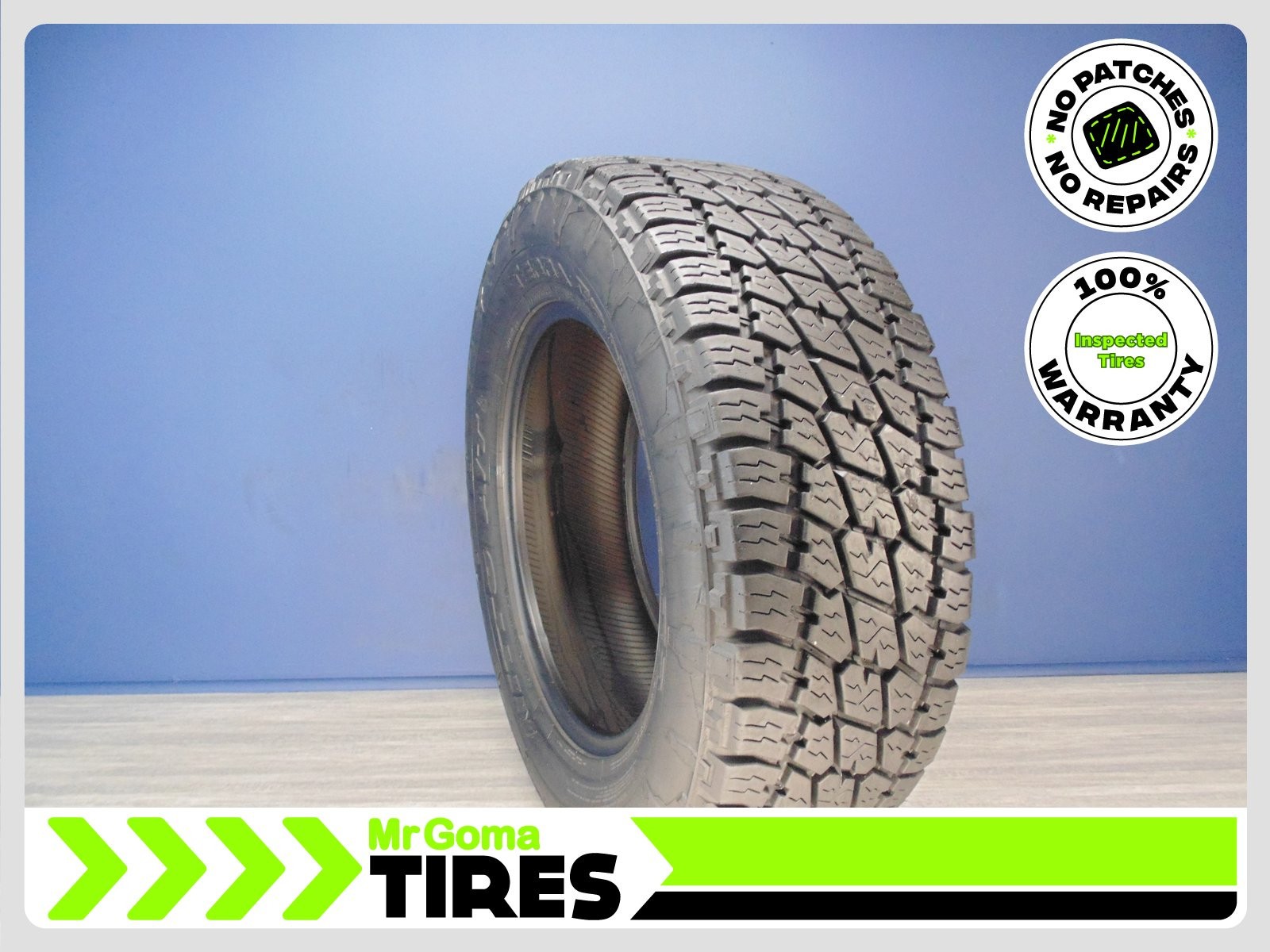 1 NITTO TERRA GRAPPLER G2 A/T LT265/65R18 USED TIRE 10/32 TREAD NO PATCH 2656518