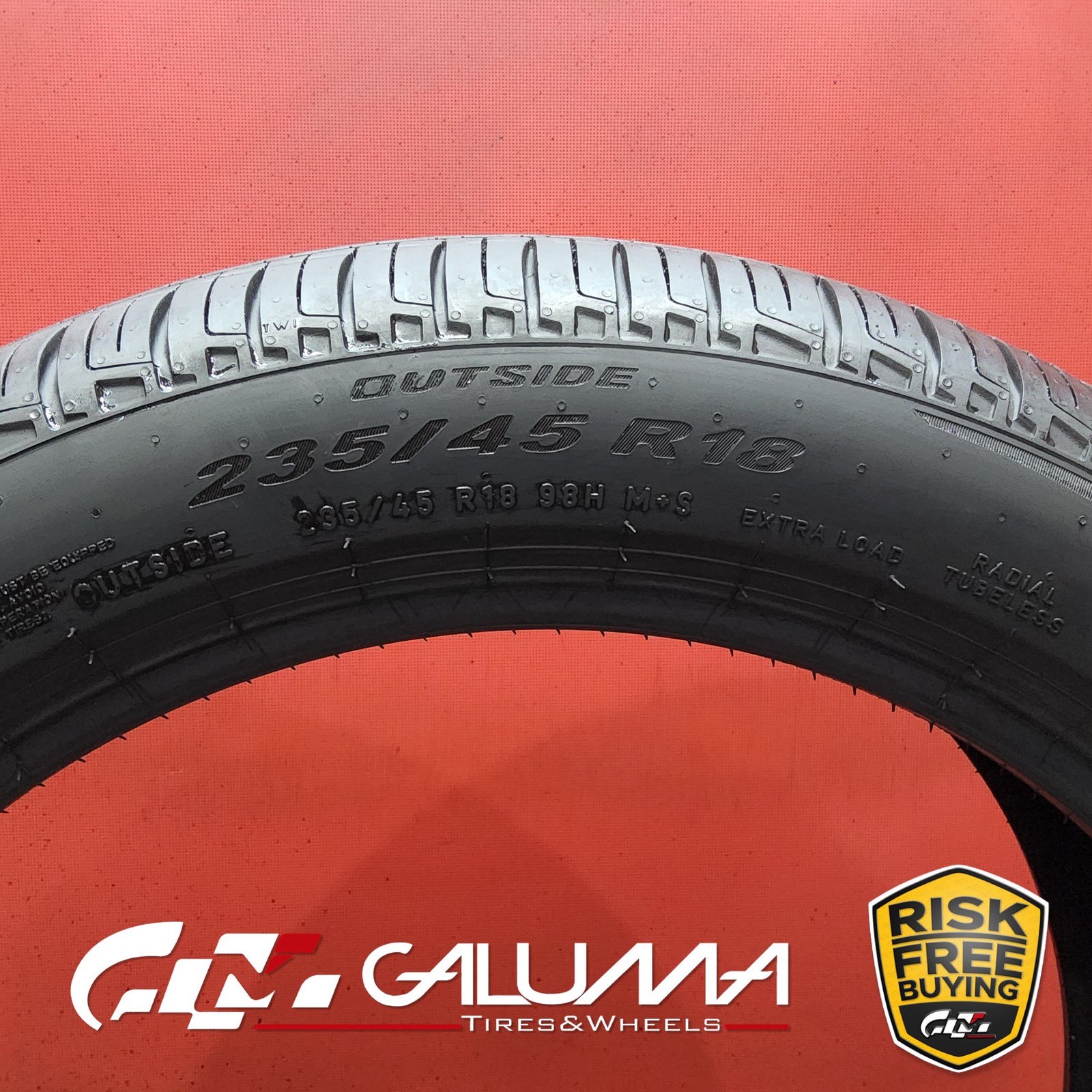 1 (One) Tire Pirelli P Zero MS RunFlat RE0 XL 235/45R18 235/45/18 No Patch 93517