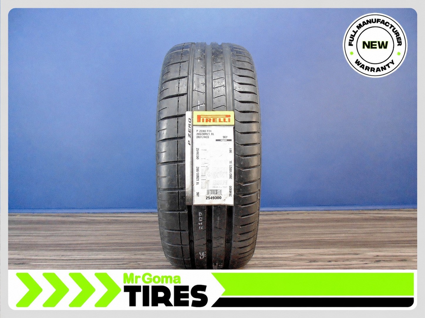 1 BRAND NEW PIRELLI P ZERO TM PZ4 R01 PNCS XL 265/30R21 TIRE 96Y 2653021