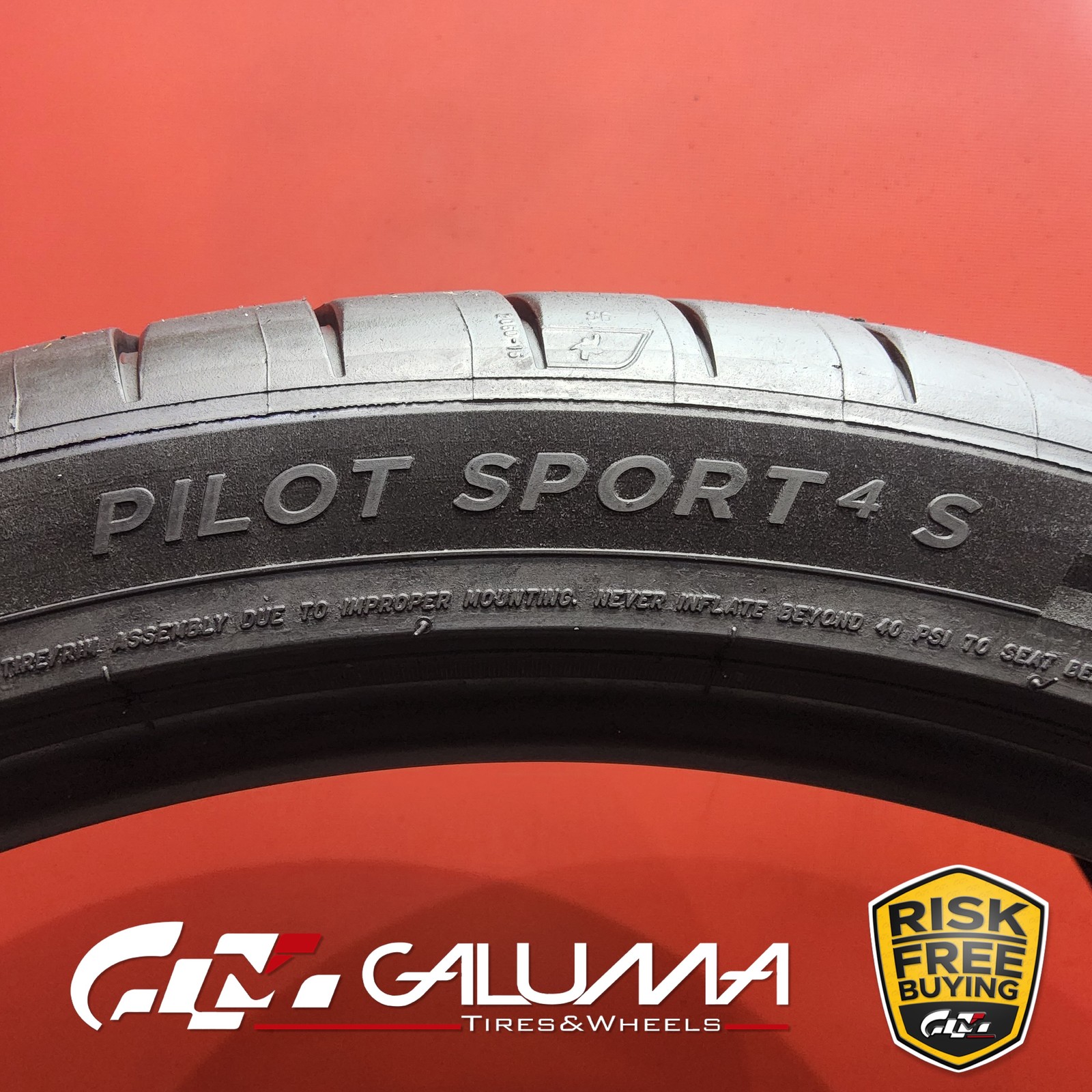 1 Tire Michelin Pilot Sport 4S XL 295/30ZR21 295/30/21 2953021 No Repairs #95617