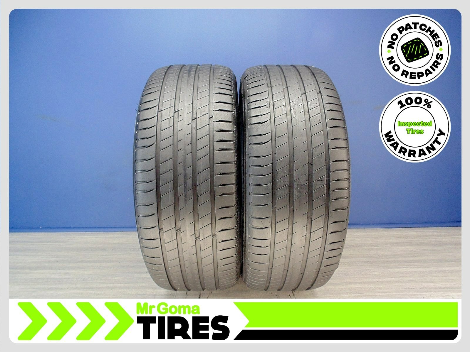 2 MICHELIN LATITUDE SPORT 3 AO GREEN X 255/45R20 USED TIRES 7.5/32 TREAD 101W