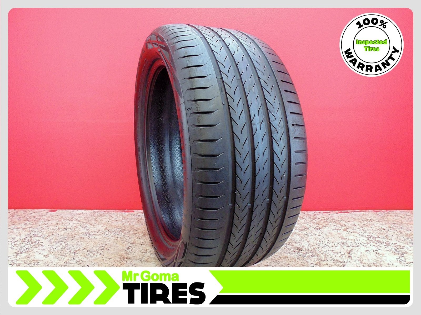 1 CONTINENTAL ECOCONTACT 6 Q MO MERCEDES XL 285/40R20 USED TIRE 7.3/32 TREAD