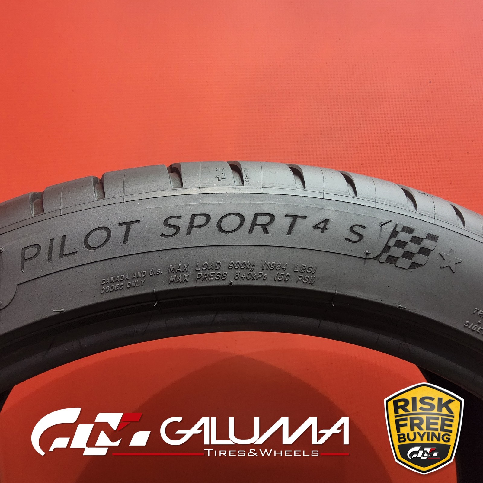 1 Tire LikeNEW Michelin Pilot Sport 4S (★) XL 285/35ZR20 285/35/20 104Y #95621
