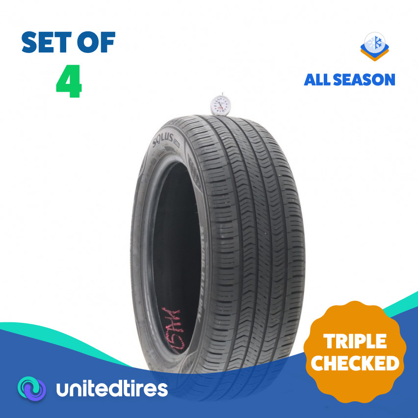Set of (4) Used 215/55R18 Kumho Solus TA51 95V – 5.5-7.5/32 (1625Q)