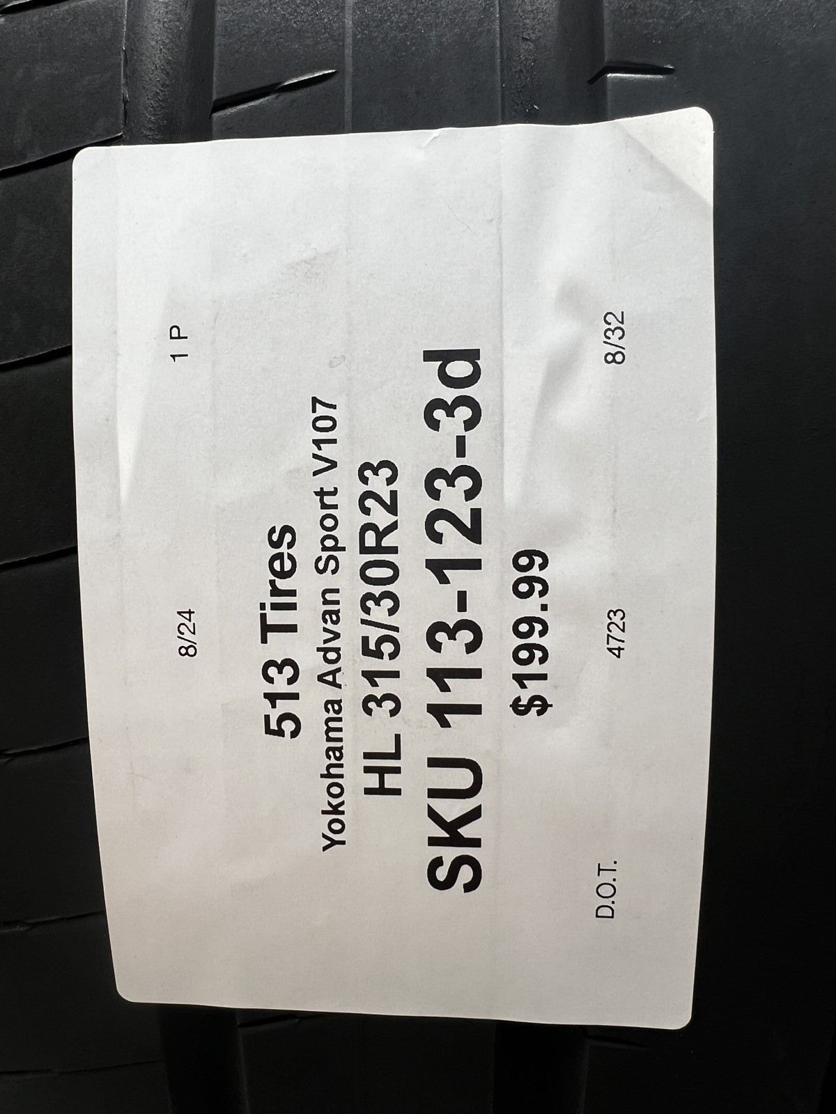 1 Tire Pirelli P Zero PZ4 ★ BMW 315/35R22 111Y DOT.0623 5/32