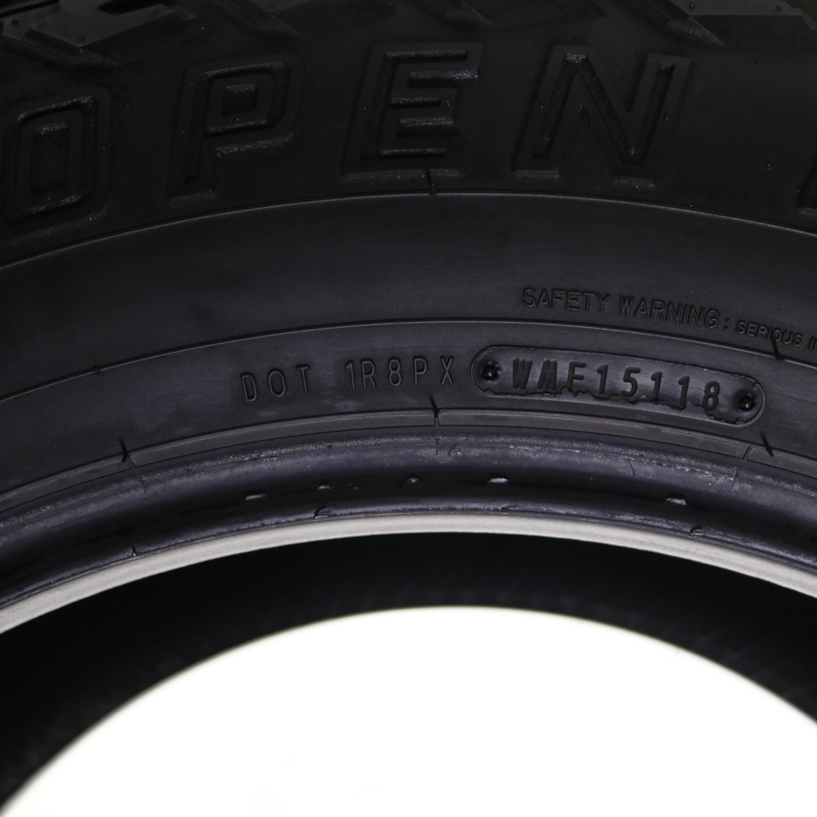 Used LT 35X12.50R20 Mazama Open Range A/T SQM-3 – 121R – 9/32