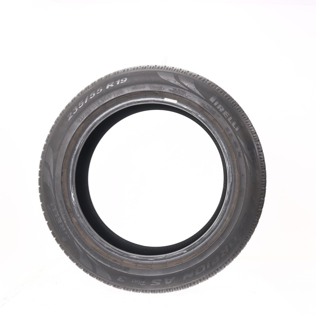 Set of (4) Used 235/55R19 Pirelli Scorpion AS Plus 3 105V – 9-10/32