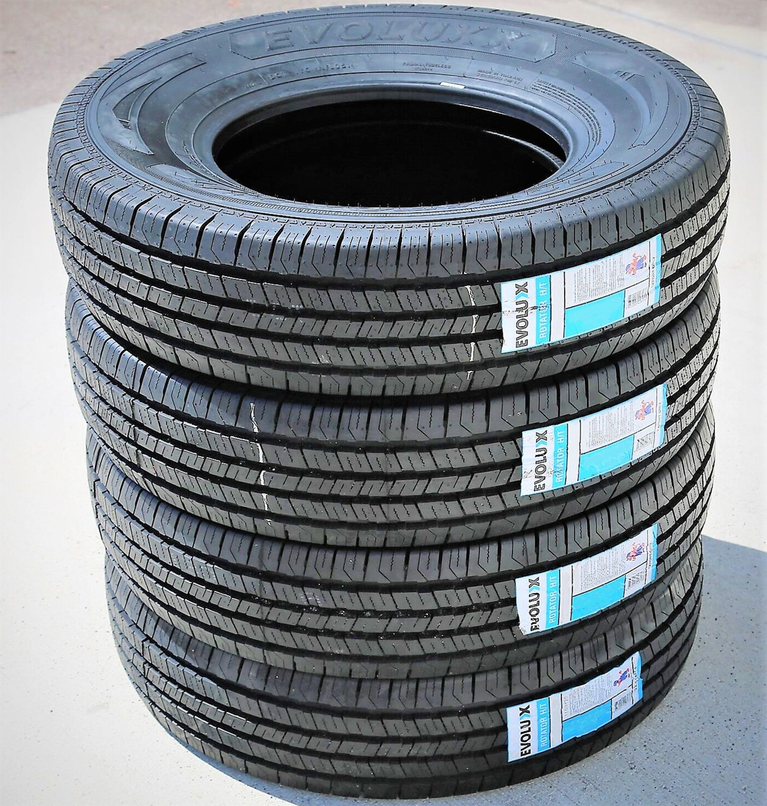 2 Tires Evoluxx Rotator H/T 195/75R16 Load D 8 Ply Van Commercial