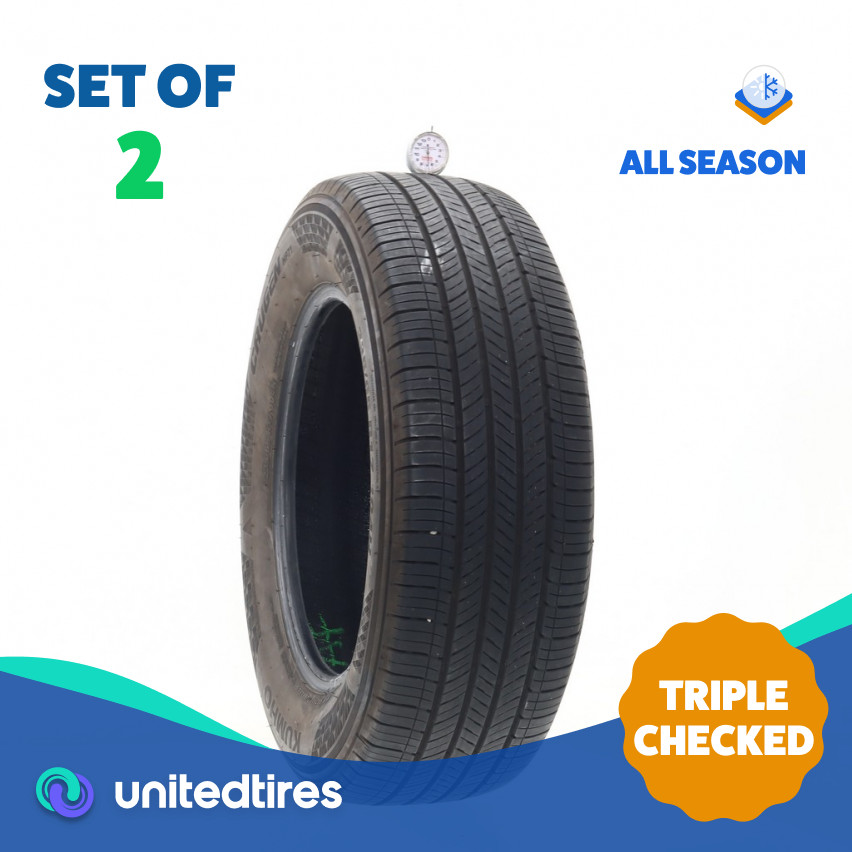 Set of (2) Used 235/65R17 Kumho Crugen HP71 104H – 6.5/32