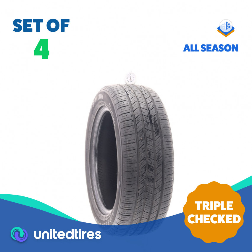 Set of (4) Used 205/55R16 Sailun Atrezzo SH408 91V – 6.5-7/32