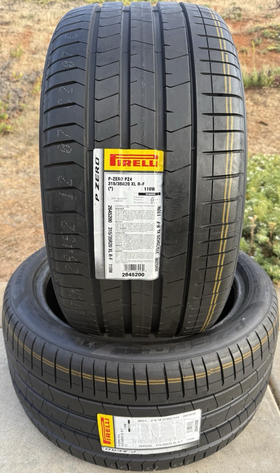 TWO BRAND NEW 315/35R20 110W Pirelli P Zero PZ4 Run Flat RFT Tires 3153520