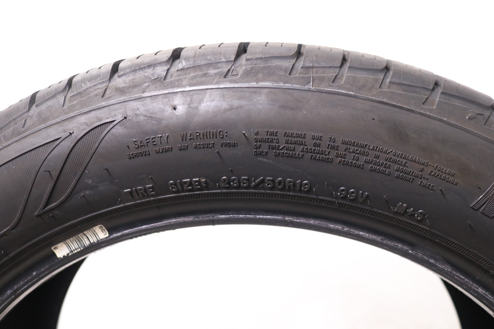 Set of 4 Used 235/50R19 Goodyear Assurance MaxLife – 99V – 9-10/32 No Repairs