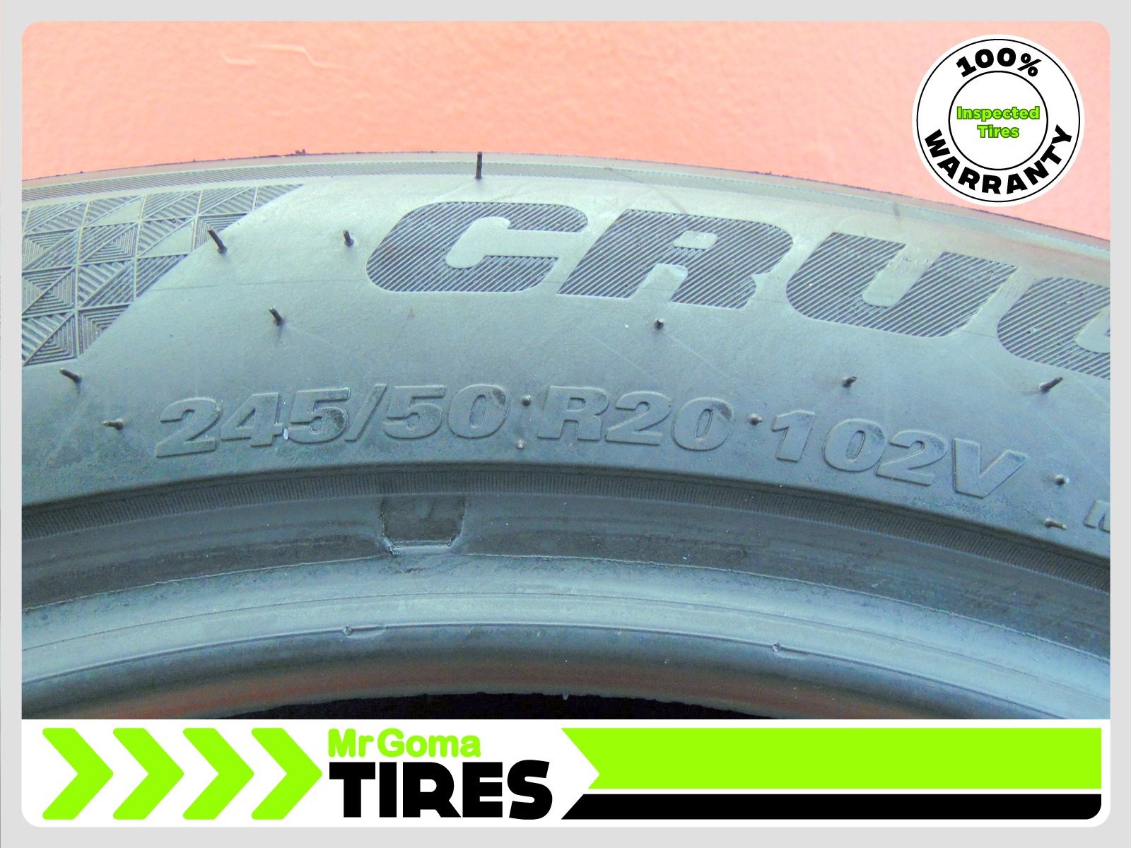 4 KUMHO CRUGEN HP71 245/50R20 USED TIRES 7.6/32 TREAD 245/50/20 102V 2455020